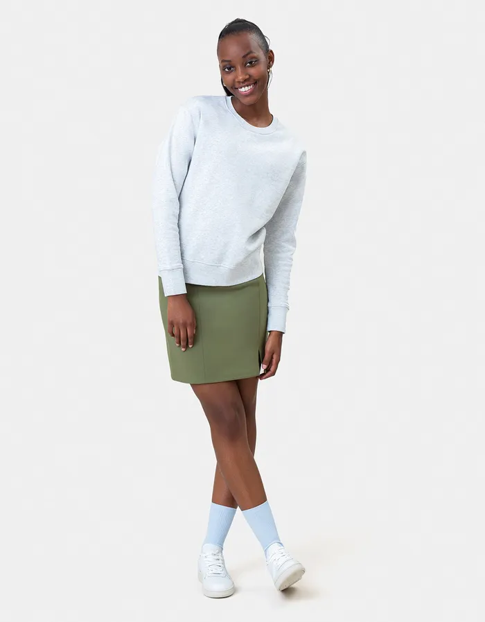 Women Classic Organic Crew 8211 Coffee Brown Women Crewneck Sweatshirts Colorfulstandard