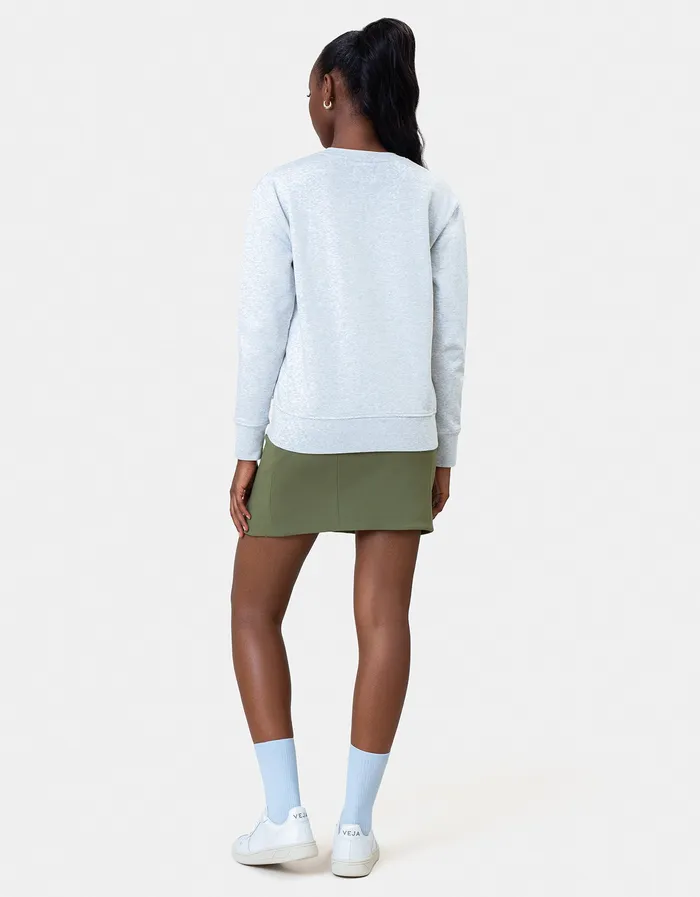 Women Classic Organic Crew 8211 Coffee Brown Women Crewneck Sweatshirts Colorfulstandard