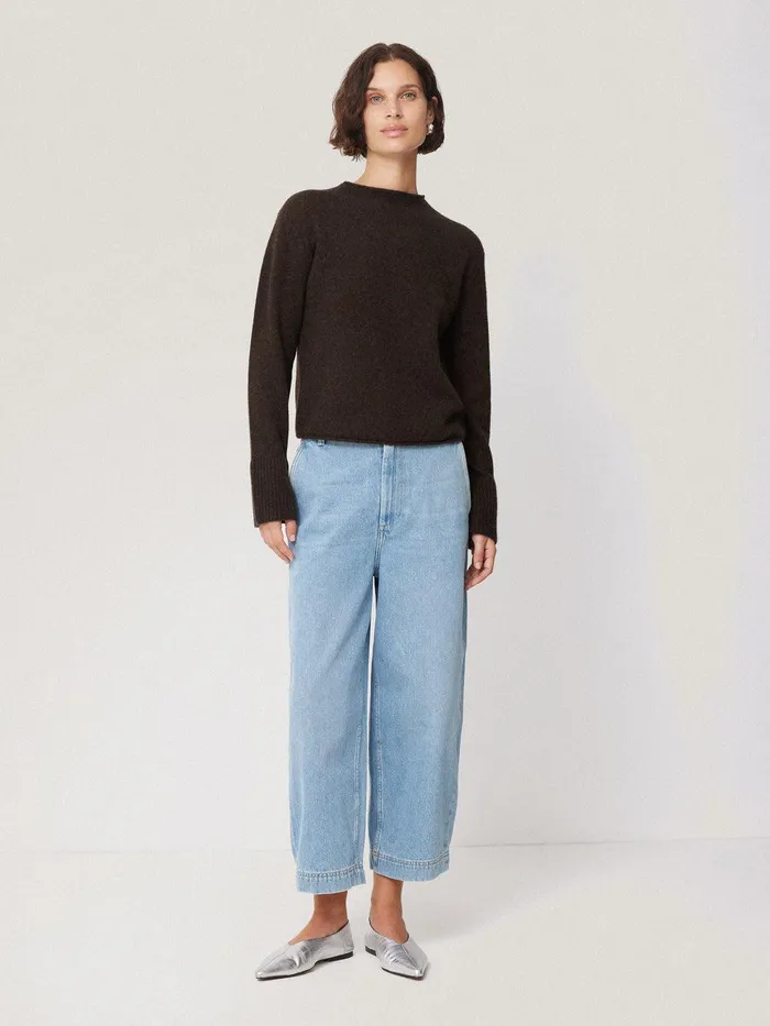 Women Cloud Cashmere Eldon Jumper Brown Jigsaw Knitwear and Cashmere