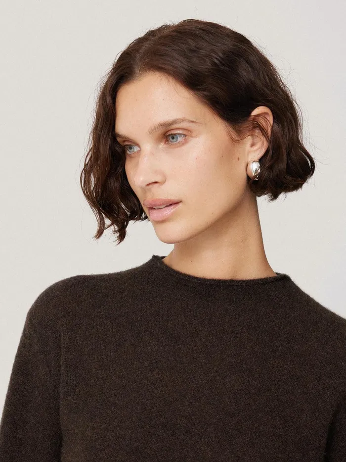Women Cloud Cashmere Eldon Jumper Brown Jigsaw Knitwear and Cashmere
