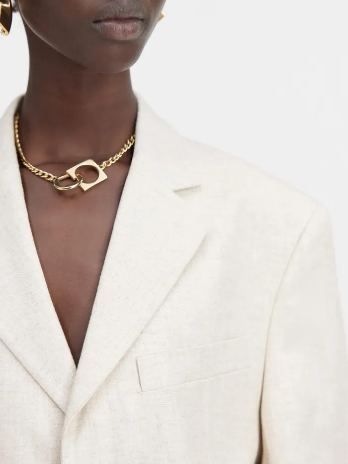 Women Coats and Jackets JACQUEMUS The Man039s Jacket Light Beige Women Coats and Jackets JACQUEMUS The Man039s Jacket Light Beige