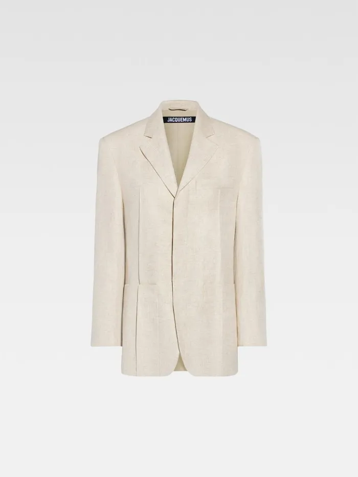 Women Coats and Jackets JACQUEMUS The Man039s Jacket Light Beige Women Coats and Jackets JACQUEMUS The Man039s Jacket Light Beige