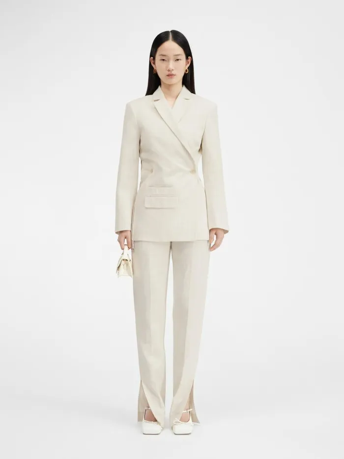 Women Coats and Jackets JACQUEMUS The Tibau Jacket Offwhite