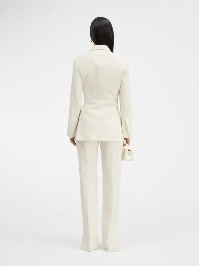 Women Coats and Jackets JACQUEMUS The Tibau Jacket Offwhite Women Coats and Jackets JACQUEMUS The Tibau Jacket Offwhite
