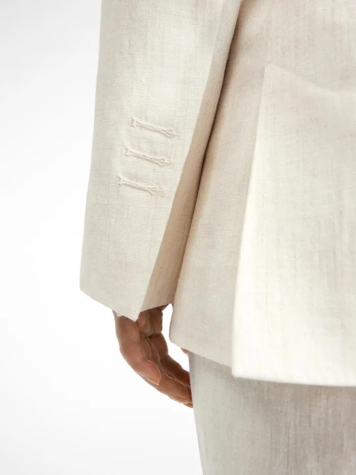 Women Coats and Jackets JACQUEMUS The Tibau Jacket Offwhite Women Coats and Jackets JACQUEMUS The Tibau Jacket Offwhite