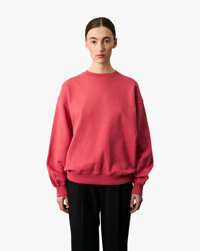Women Colorfulstandard Organic Oversized Crew 8211 Neptune Blue Crewneck Sweatshirts