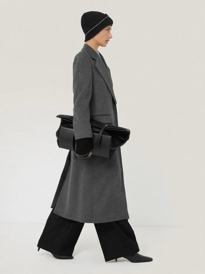 Women Contrast Stitch Mitten Black Jigsaw Knitwear and Cashmere