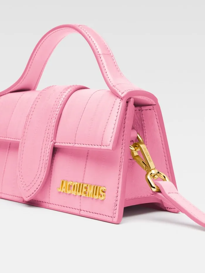 Women Crossbody and Handbags JACQUEMUS The Bambino Pale Pink Women Crossbody and Handbags JACQUEMUS The Bambino Pale Pink
