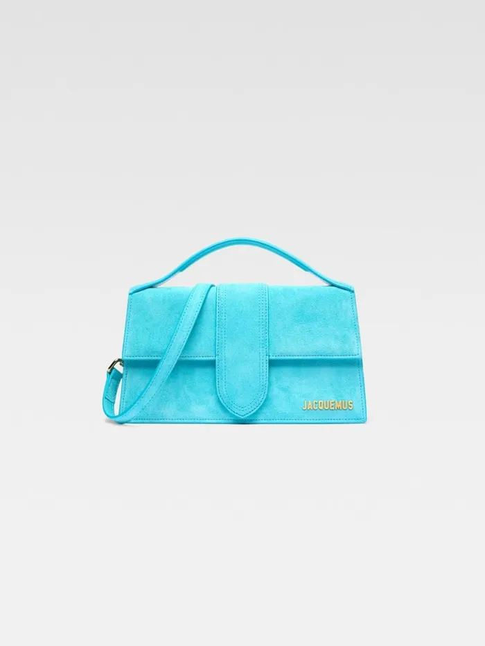 Women Crossbody and Handbags JACQUEMUS The Large Bambino Light Turquoise