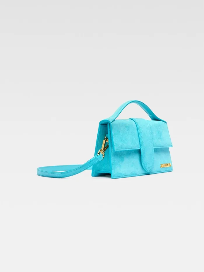 Women Crossbody and Handbags JACQUEMUS The Large Bambino Light Turquoise Women Crossbody and Handbags JACQUEMUS The Large Bambino Light Turquoise