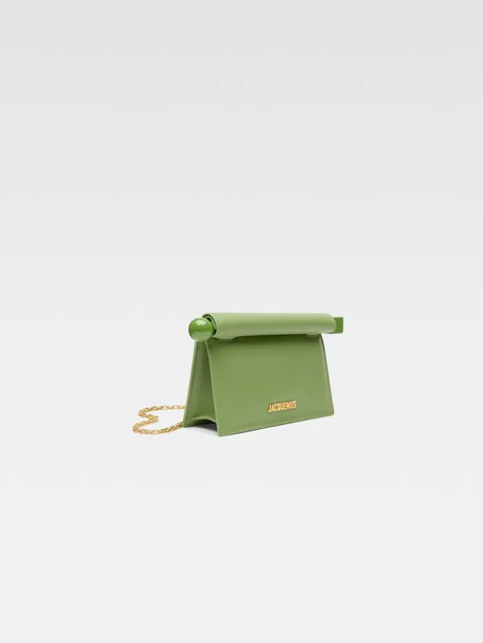 Women Crossbody and Handbags JACQUEMUS The Small Rond Carr Clutch Green Women Crossbody and Handbags JACQUEMUS The Small Rond Carr Clutch Green