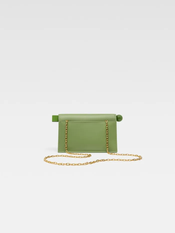 Women Crossbody and Handbags JACQUEMUS The Small Rond Carr Clutch Green Women Crossbody and Handbags JACQUEMUS The Small Rond Carr Clutch Green