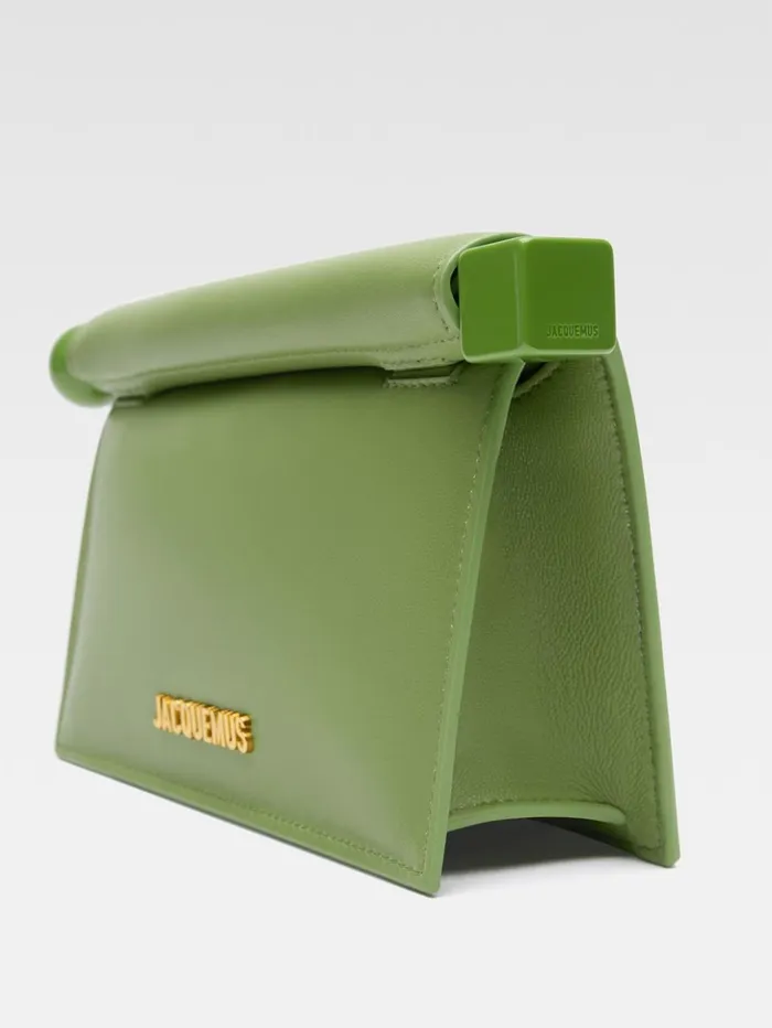 Women Crossbody and Handbags JACQUEMUS The Small Rond Carr Clutch Green Women Crossbody and Handbags JACQUEMUS The Small Rond Carr Clutch Green