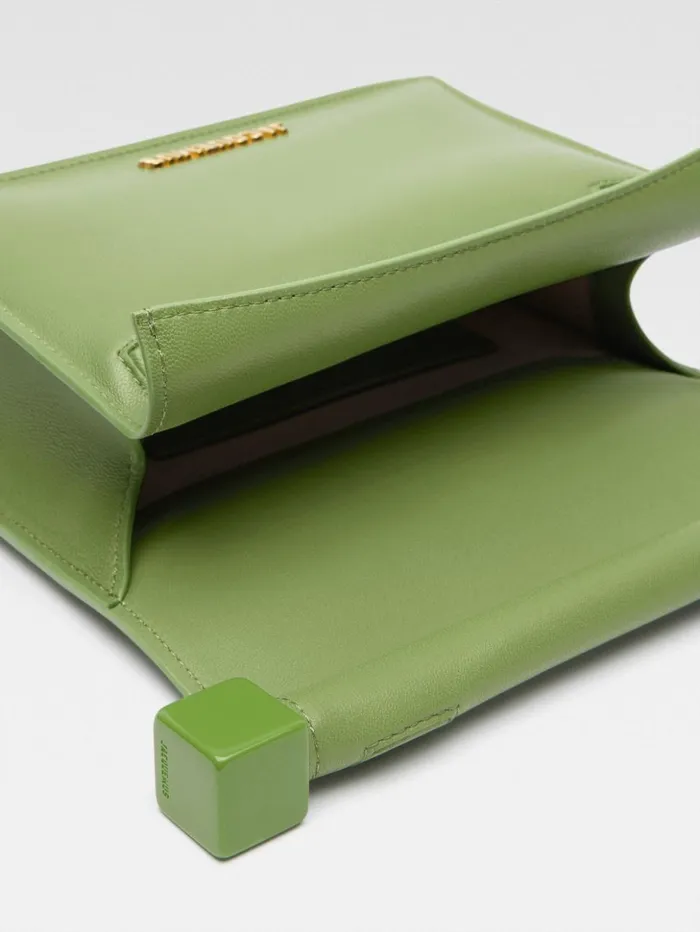 Women Crossbody and Handbags JACQUEMUS The Small Rond Carr Clutch Green Women Crossbody and Handbags JACQUEMUS The Small Rond Carr Clutch Green