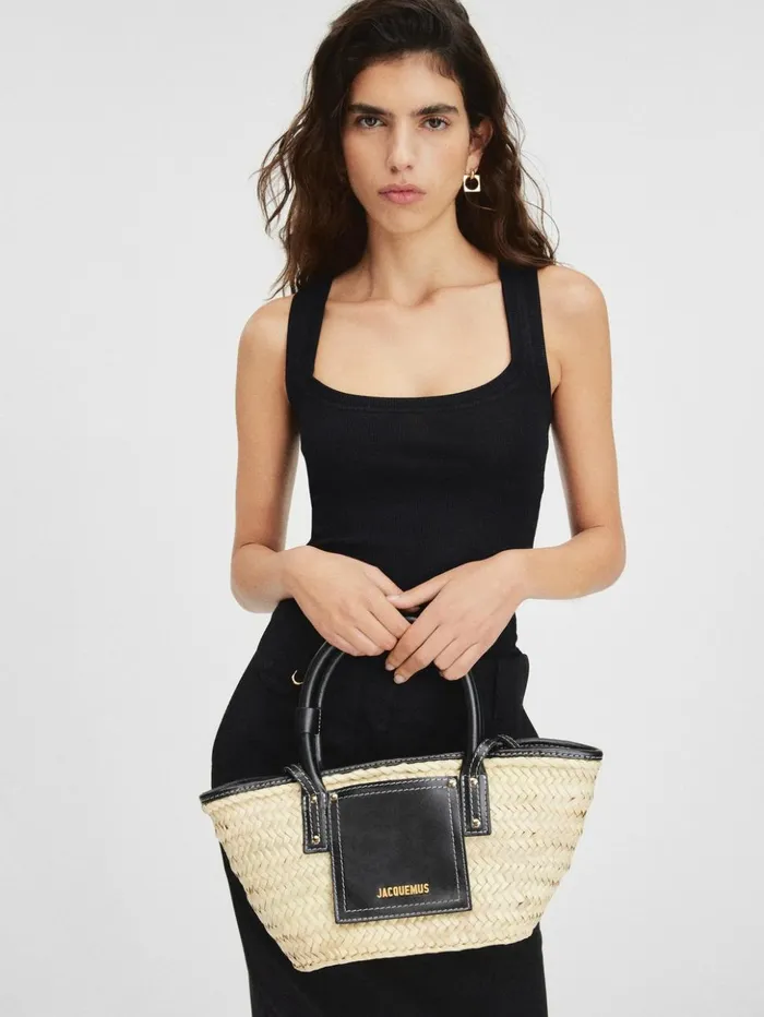 Women Crossbody and Handbags JACQUEMUS The Small Soli Basket Black Women Crossbody and Handbags JACQUEMUS The Small Soli Basket Black