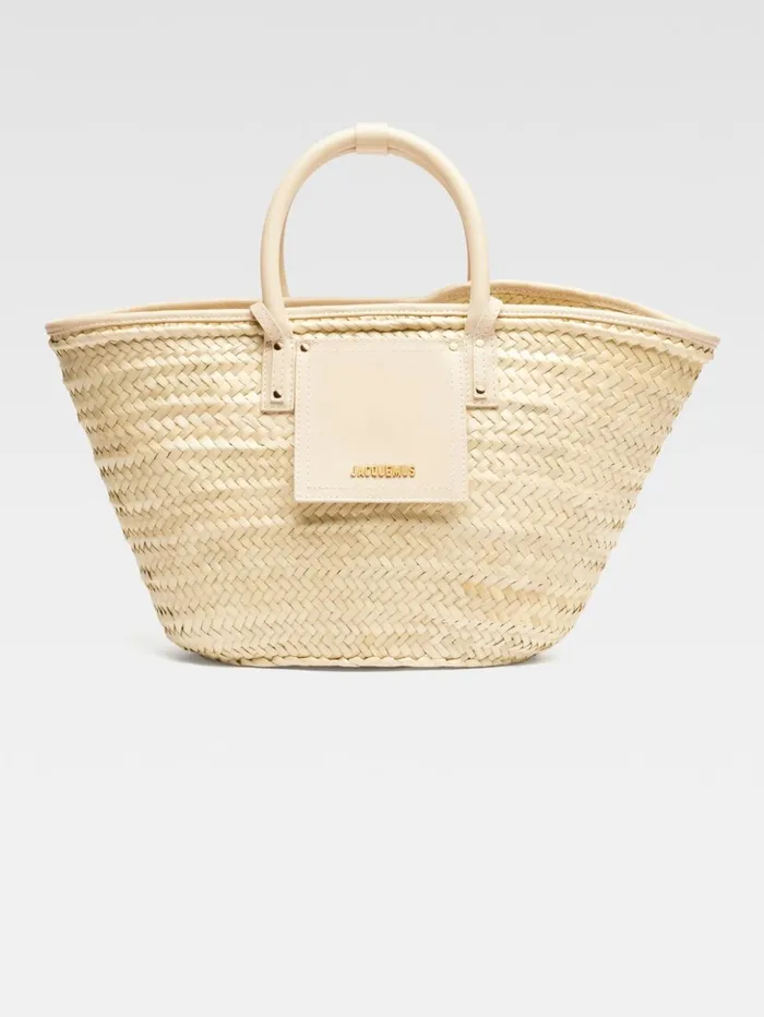 Women Crossbody and Handbags JACQUEMUS The Soli Basket Ivory