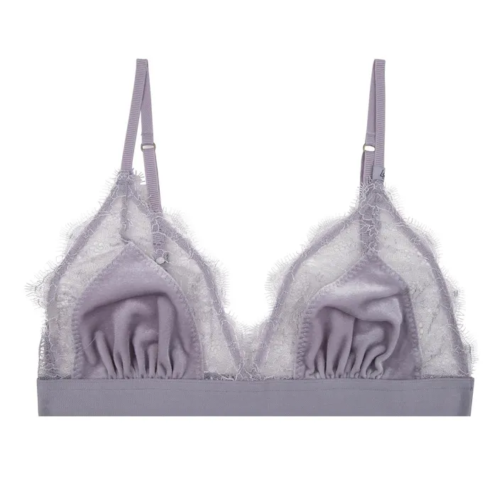 Women Cup A To D Love Stories Love Lace Bralette Lilac