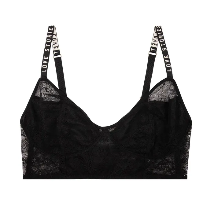 Women Cup E To F Love Stories Celia Bralette Black