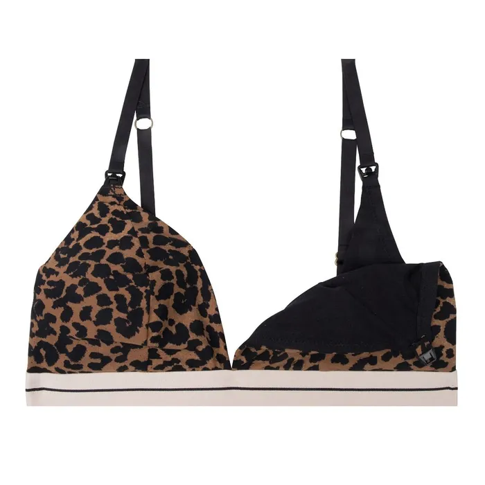 Women Cup E To F Love Stories Mommy Darling Bralette Leopard