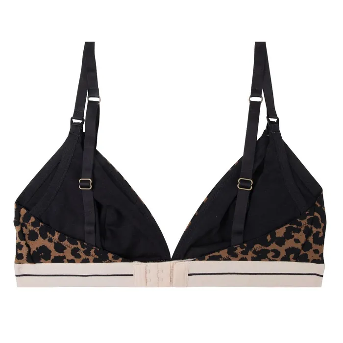 Women Cup E To F Love Stories Mommy Darling Bralette Leopard