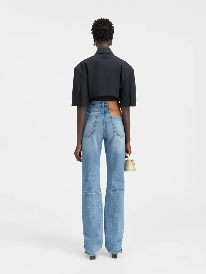 Women Denim JACQUEMUS The Straight DeNmes Denim Pants Bluetabac Women Denim JACQUEMUS The Straight DeNmes Denim Pants Bluetabac