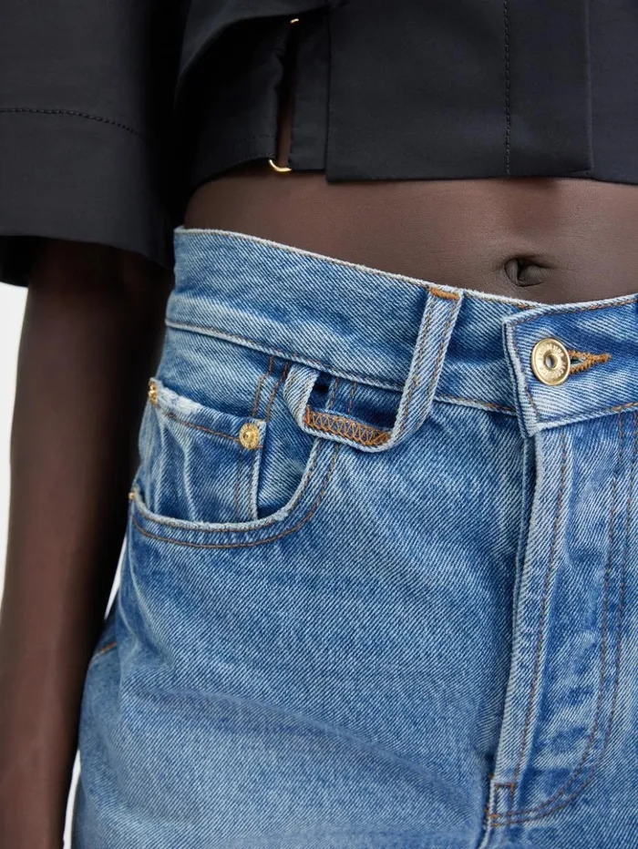 Women Denim JACQUEMUS The Straight DeNmes Denim Pants Bluetabac Women Denim JACQUEMUS The Straight DeNmes Denim Pants Bluetabac