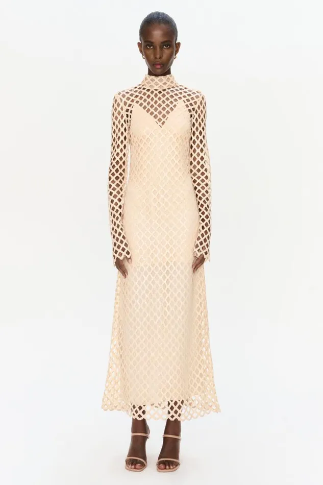 Women Dresses and Jumpsuits Jonathan Simkhai Ainaz Dress Pink Long Sleeve Dress