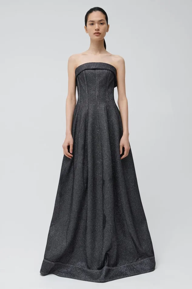 Women Dresses and Jumpsuits Jonathan Simkhai Octavia Gown Black Strapless Dress