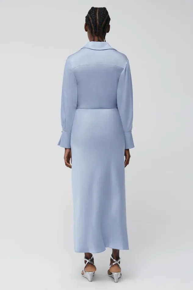 Women Dresses and Jumpsuits Jonathan Simkhai Talita Dress Blue Shirt Dress Women Dresses and Jumpsuits Jonathan Simkhai Talita Dress Blue Shirt Dress