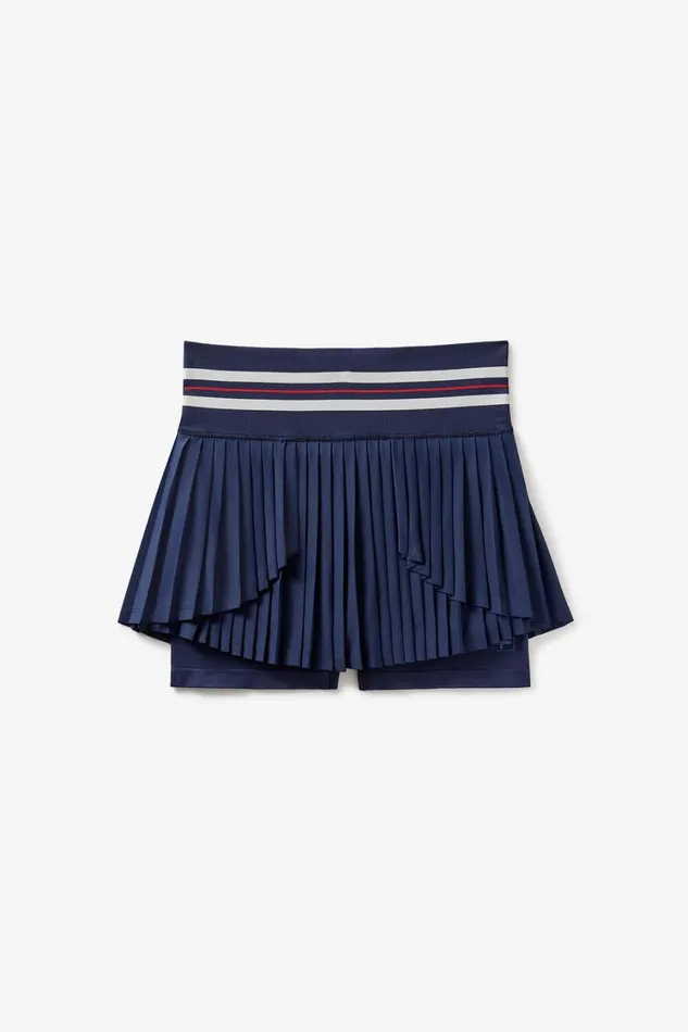 Women Dresses and Skirts Fila Challenger Pleated Seamless Skort 488 Filanavy Gardenia Filared