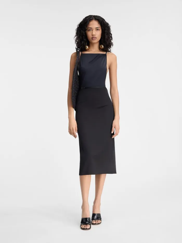 Women Dresses and Skirts JACQUEMUS The Notte Skirt Black