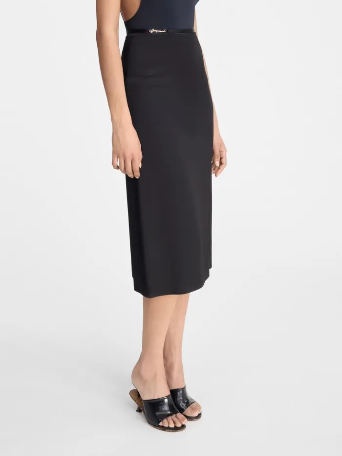 Women Dresses and Skirts JACQUEMUS The Notte Skirt Black Women Dresses and Skirts JACQUEMUS The Notte Skirt Black