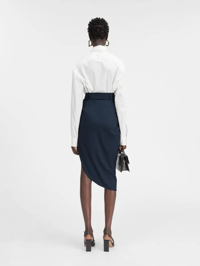 Women Dresses and Skirts JACQUEMUS The Saudade Skirt Dark Navy Women Dresses and Skirts JACQUEMUS The Saudade Skirt Dark Navy