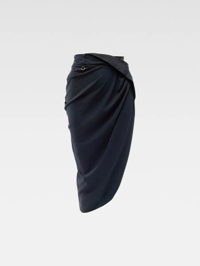 Women Dresses and Skirts JACQUEMUS The Saudade Skirt Dark Navy Women Dresses and Skirts JACQUEMUS The Saudade Skirt Dark Navy