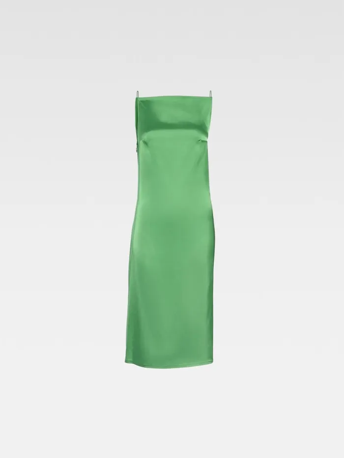 Women Dresses and Skirts JACQUEMUS The Spoglio Dress Green Women Dresses and Skirts JACQUEMUS The Spoglio Dress Green