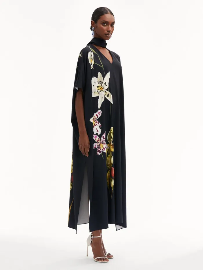 Women Dresses Oscar De La Renta Orchid Jersey Caftan Women Dresses Oscar De La Renta Orchid Jersey Caftan