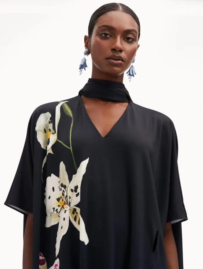 Women Dresses Oscar De La Renta Orchid Jersey Caftan Women Dresses Oscar De La Renta Orchid Jersey Caftan