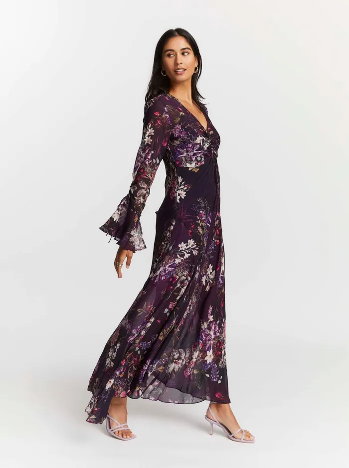 Women Dresses Robert Graham DIANA DRESS Aubergine