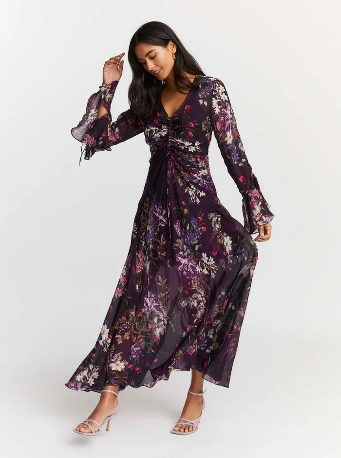 Women Dresses Robert Graham DIANA DRESS Aubergine