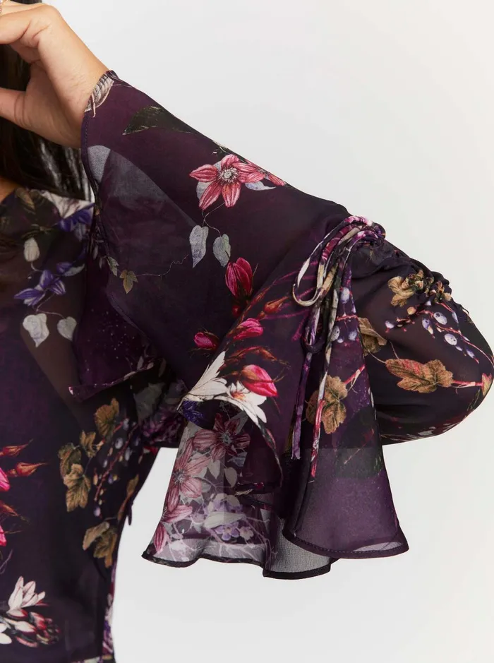 Women Dresses Robert Graham DIANA DRESS Aubergine