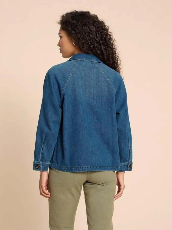 Women Eden Denim Relaxed Jacket Mid Denim White Stuff Coats and Jackets Women Eden Denim Relaxed Jacket Mid Denim White Stuff Coats and Jackets