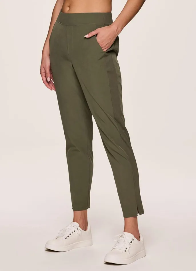 Women Everyday Ribbed Ankle Pant Olive RBX Active Pants