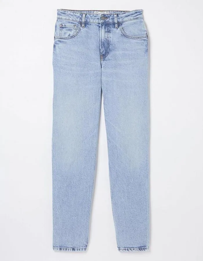 Women FatFace Jeans and Dungarees Ludlow Boyfriend Jeans Light Denim Blue