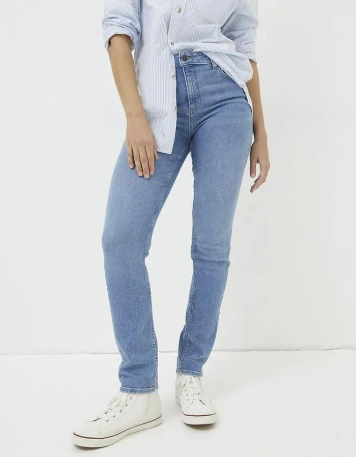 Women FatFace Jeans and Dungarees Sway Slim Leg Comfort Stretch Jeans Vintagepale