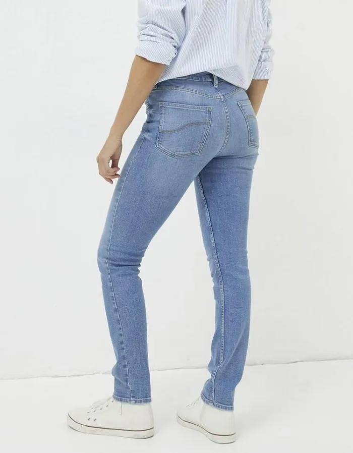 Women FatFace Jeans and Dungarees Sway Slim Leg Comfort Stretch Jeans Vintagepale