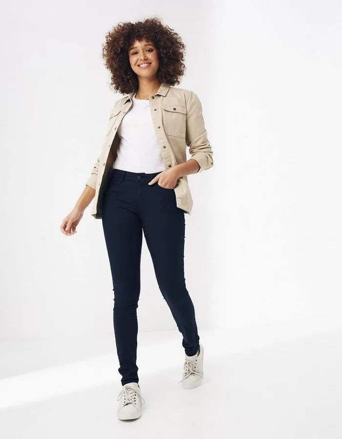 Women FatFace Pants and Leggings Five Pocket Jegging Navy
