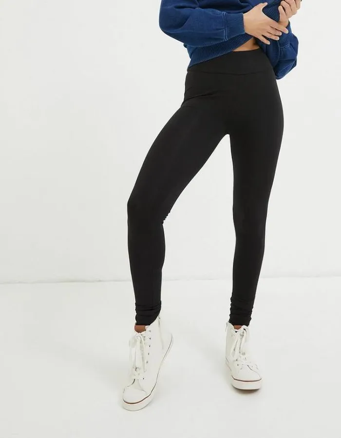Women FatFace Pants and Leggings Meribel High Rise Leggings Black