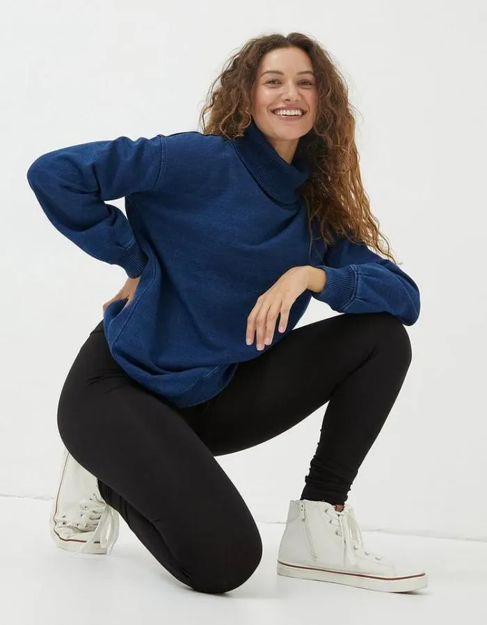 Women FatFace Pants and Leggings Meribel High Rise Leggings Black
