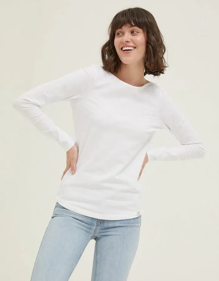 Women FatFace Tops and TShirts Bree TShirt White