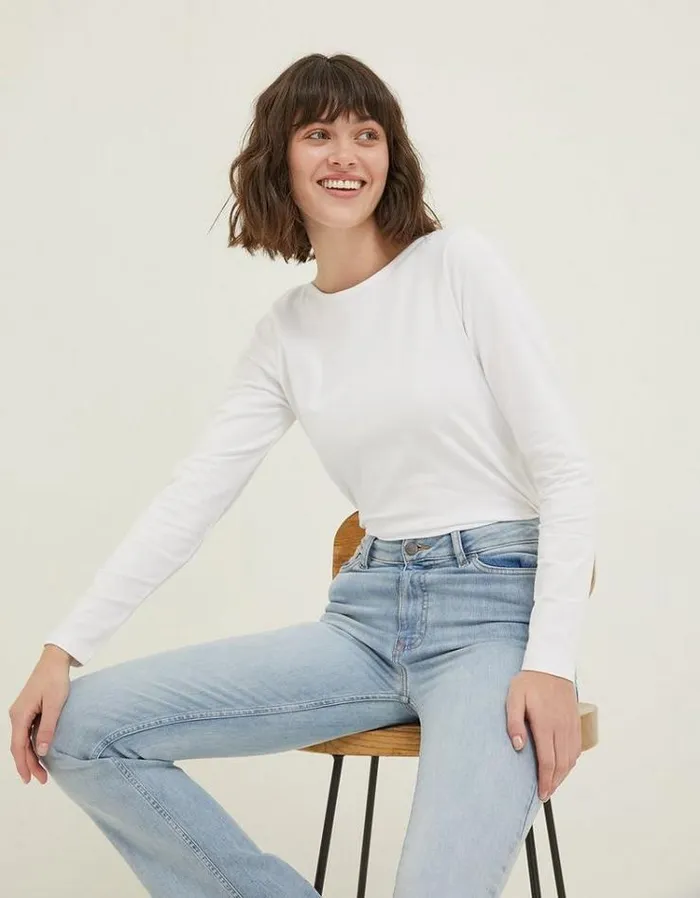 Women FatFace Tops and TShirts Bree TShirt White